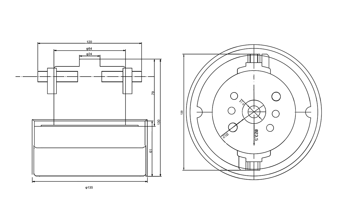 双层800W真空切线吸风电机-888集团