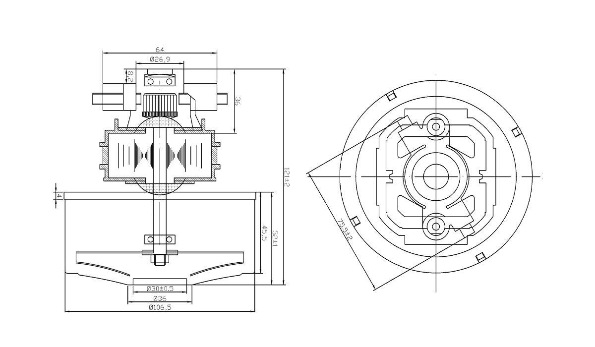 600W家用喷雾器、消疫喷雾器电机-888集团