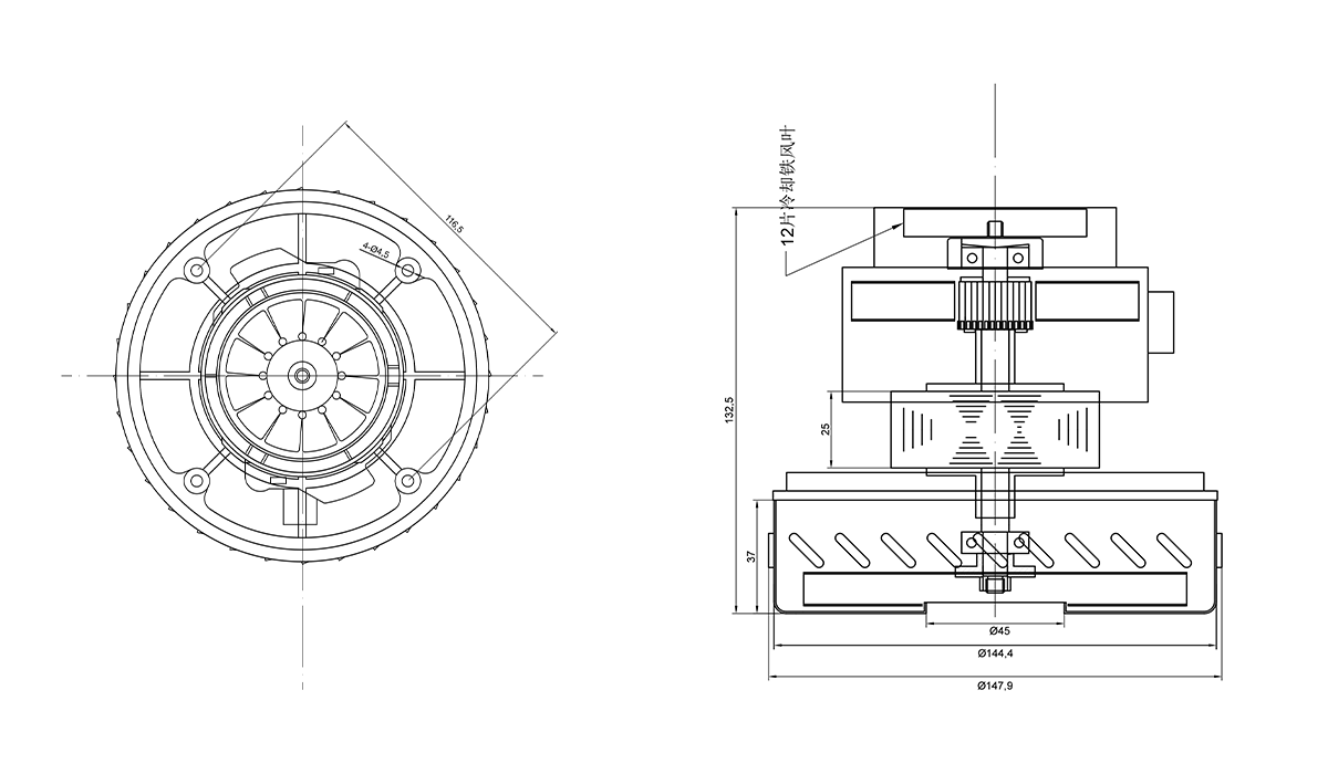 1450w 高稳固性防水防锈通用电机-888集团